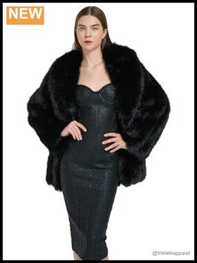 Women's Faux Fur Parka Coat Winter Warm Fluffy Overcoat